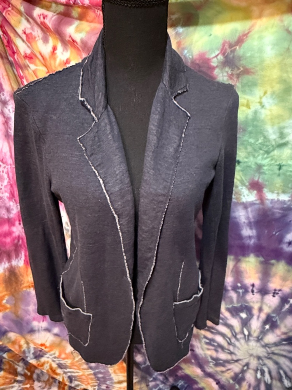 MAJESTIC PARIS FILATURES WOMEN’S DARK BLUE BLAZER PRISTINE💗